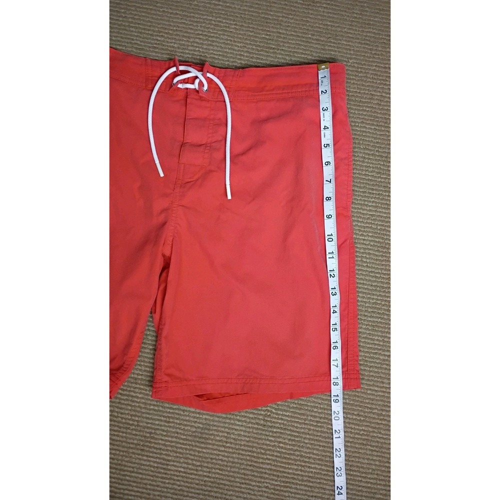 Lacoste Men L Swim Trunks Salmon Coral Cotton Nylon Mesh Lined Board Shorts - Picture 6 of 11